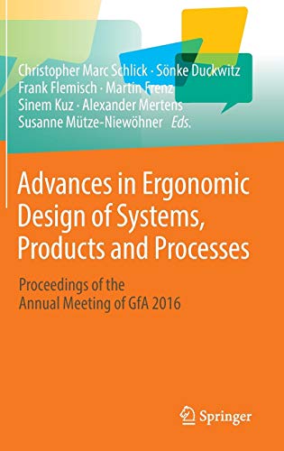 9783662533048-uk Advances in Ergonomic Design of Systems, Products and Processes: Proceedings of the Annual Meeting of GfA 2016 - Image 1